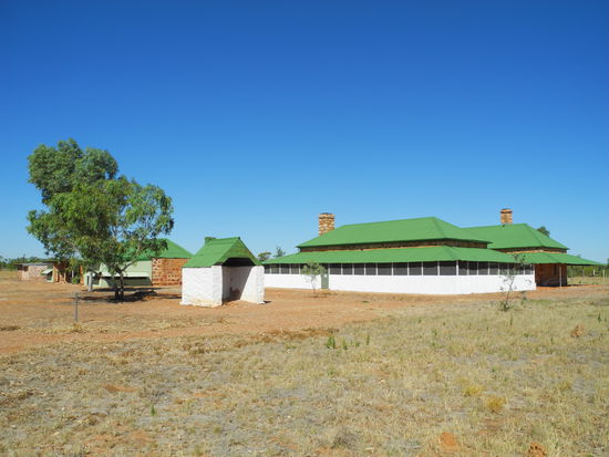 Wir passieren die alte Telegraph Station von Tennet Creek, die 1875 erbaut wurde.