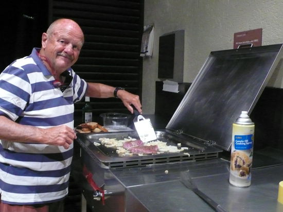 Barbeque am Abend mit leckerem Aussie Beef.
