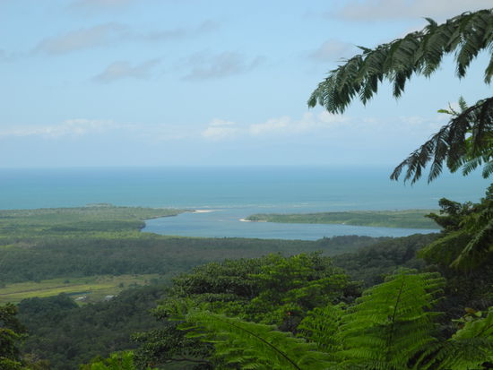 Daintree River trifft Meer.