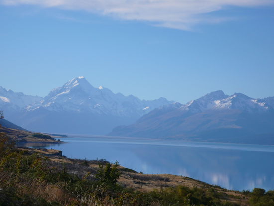 Lake Pukaki und Mount Cook.