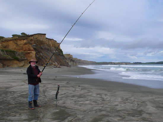 Der Fischer hat auch noch nichts gefangen.