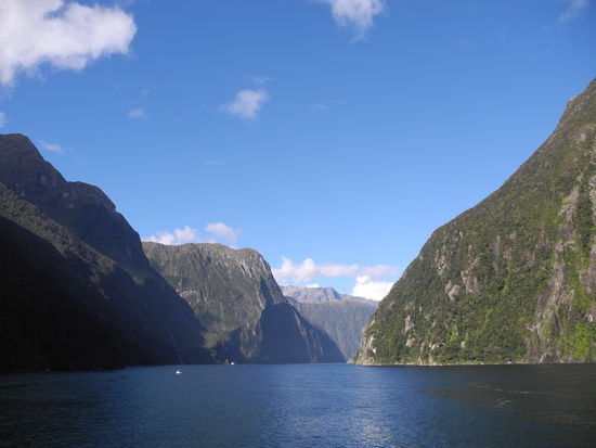 Einfahrt in den Sound.