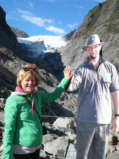 Wir verabschieden uns von den Gletschern und ihren Rangern.