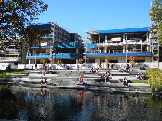 Teile des neuen Stadtviertels sind schon fertig.