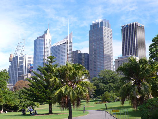 Sehr weitläufig, der botanische Garten.