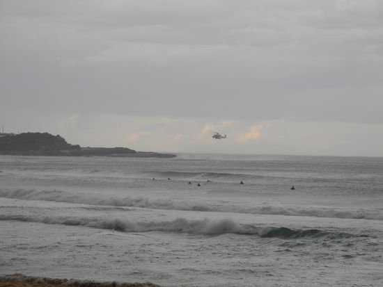 Für die Surfer genau das richtige Wetter!