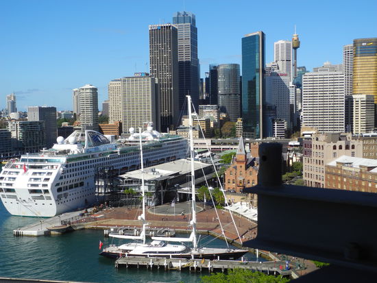 Blick von der Brücke.