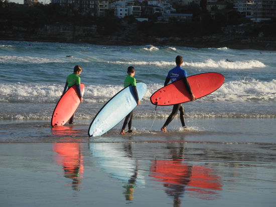 Wenn die Wellen kommen, sind sie unterwegs.