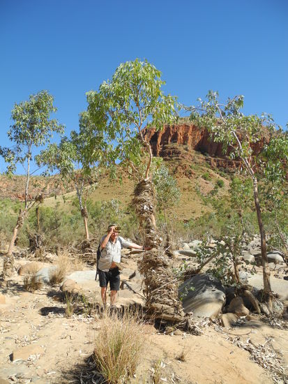 In der Regenzeit steht das Wasser hier so hoch!