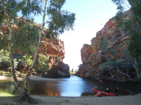 Die Hauptattraktion in Ellery Creek ist der ständig wasserführende Pool.