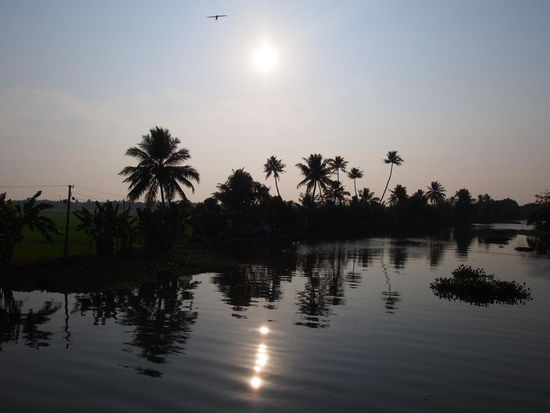 Ein wundervoller Tag in den Backwaters geht zu Ende.