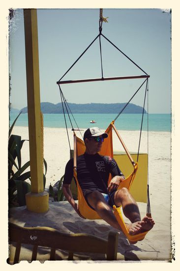 Abhängen im Yellow-Cafe