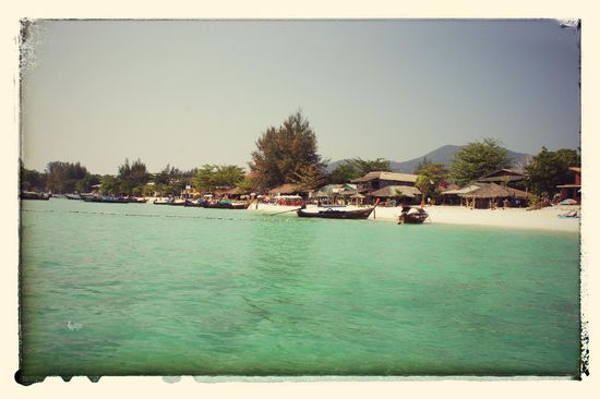 Ankunft am Pattaya-Strand, der erste Eindruck ist schon mal nicht schlecht
