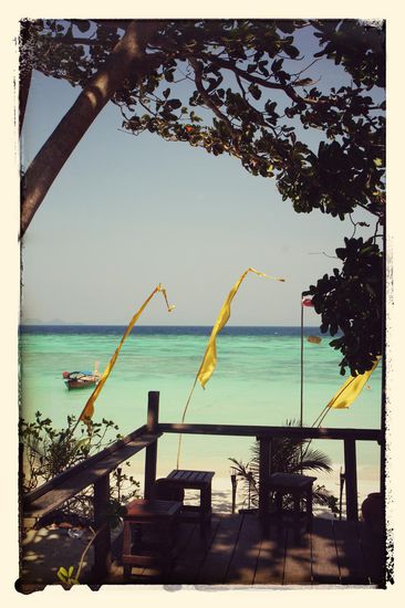 Unser Ausblick beim Mittagessen im Castaway-Resort