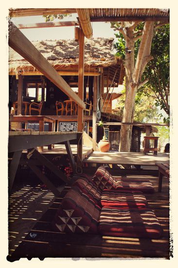 Der gemütliche Sitzbereich (ebenfalls vorm Castaway)