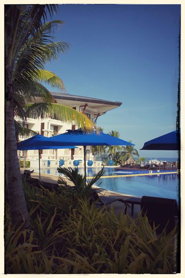 Blick auf unseren "Flügel, in dem wir untergebracht sind