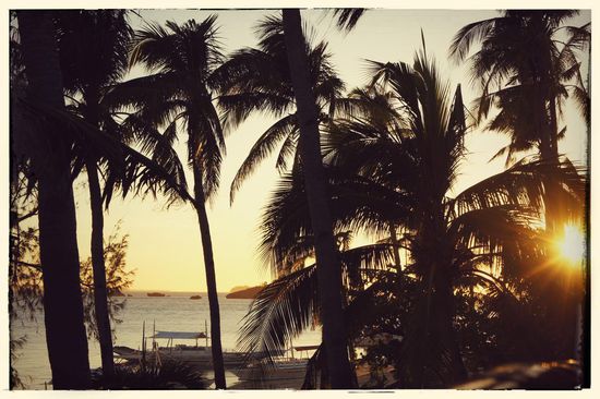 Blick vom Restaurant auf den Sunset