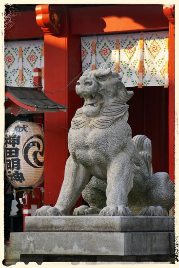 Einer der vielen Tempelwächter