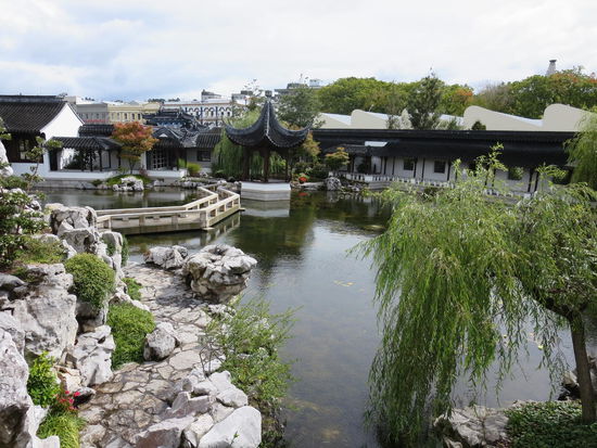 Chinesischer Garten in Dunedin, einer von nur drei originalen Gärten außerhalb Chinas und alles aus Shanghai hierher verschifft ...