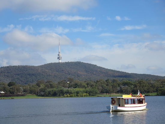 Ja, hier ging es hoch fuer mich, ueber den Botanischen Garten 