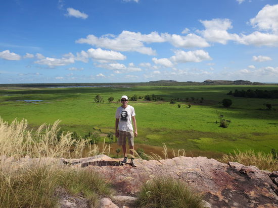 Lookout in Ubirr, auch bekannt für seine alten Felsmalereien
