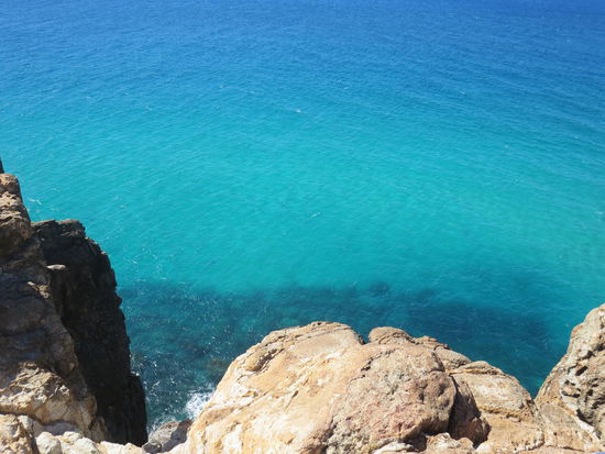 ... und in die Tiefe bescherte (leider ohne die manchmal anzutreffenden Haie usw.)