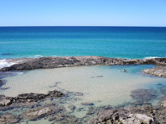 Und auch hier sehr klares Wasser und sogar wenig los ...