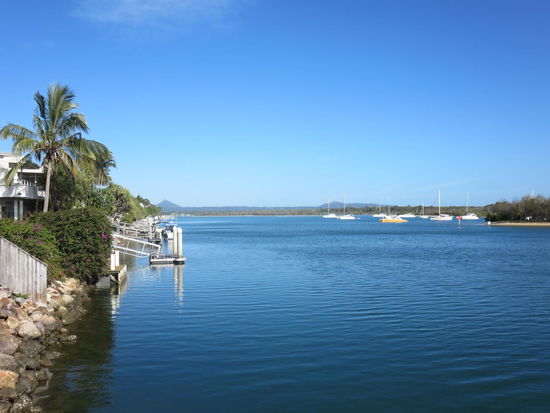 Blick auf den Noosa River ...