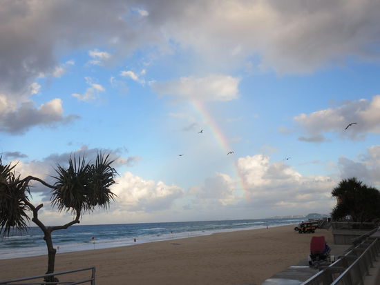 Auch wenn das Wetter am Ankunftstag und auch sonst etwas durchwachsen war, gab es zumindet nen Regenbogen zu sehen 