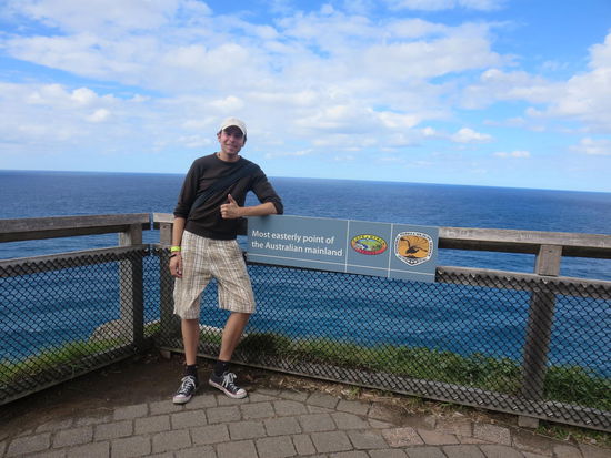 Hier am östlichsten Punkt von Australien
