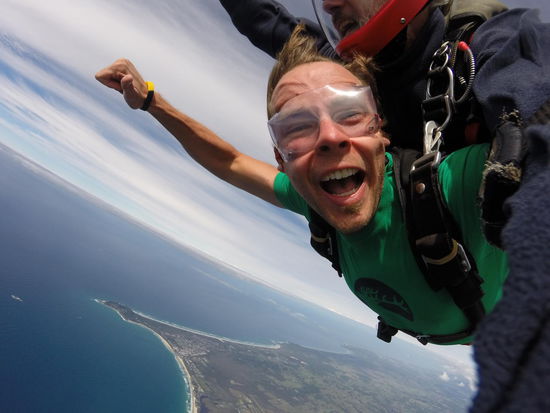 Und für das Auge war auch noch was dabei mit Cape Byron, Strand und Meer ...