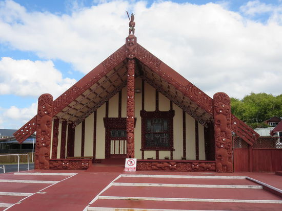 Ein heiliges Maori-Haus, betreten verboten!