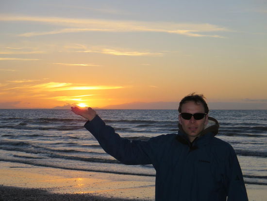 Leider war da noch die Südinsel dazwischen zum "richtigen Sunset"