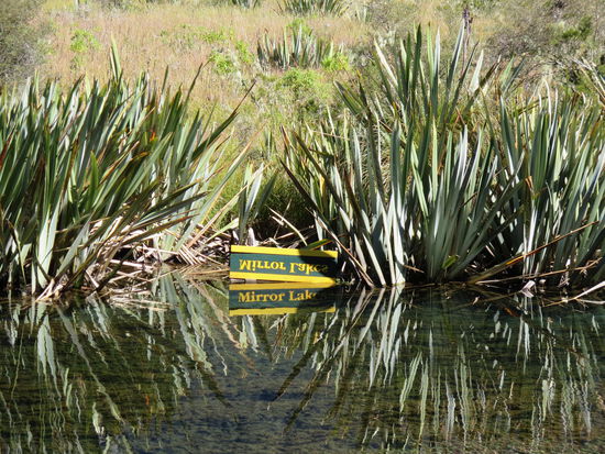 Gut dass wir ruhiges Wasser hatten, sonst wüsste ich heute noch nicht den Namen des Sees 