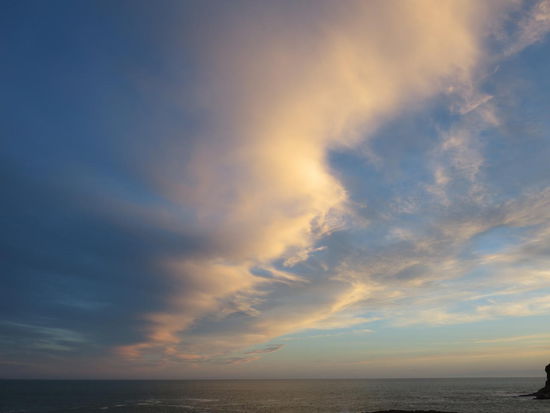 mangels Westseite, Sonnenuntergang mal anders ...