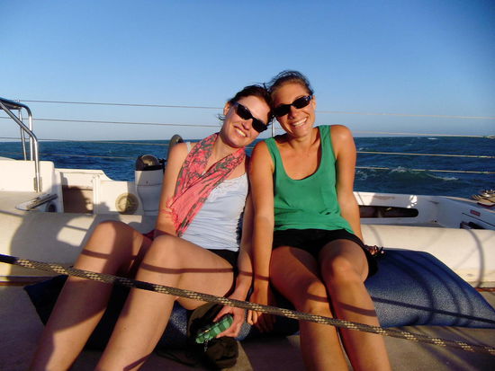 Katamaran Ausflug in den Sonnenuntergang