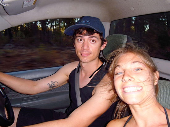 Das war, bevor wir durch so riesen Löcher gefahren sind 
aber alles ging gut und ich habs überlebt