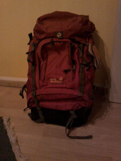 Endlich ist er da, der heiß ersehnte Rucksack  Der wird später auch eine Geschichte erzählen können