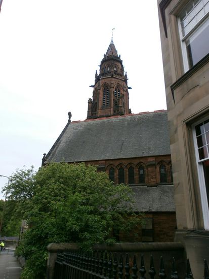 Das ist die Kirche, in dem das Hostel ist