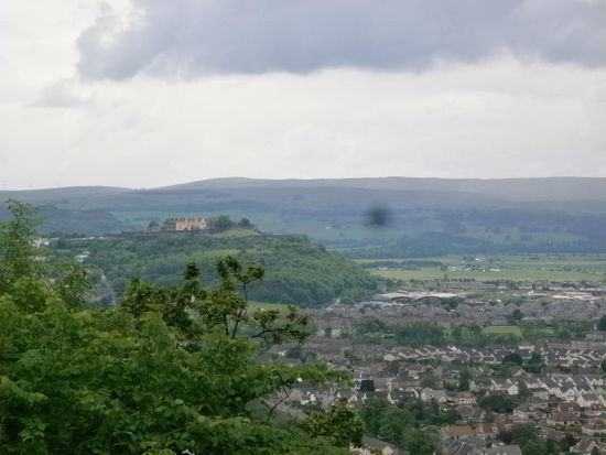 Da auf dem Hügel ist das Stirling Castle