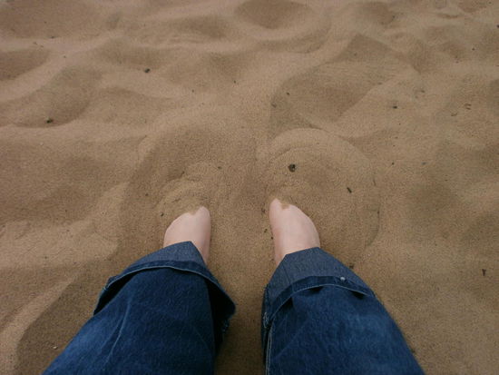 Schöööön!!! Endlich wieder Sand zwischen den Zehen!!