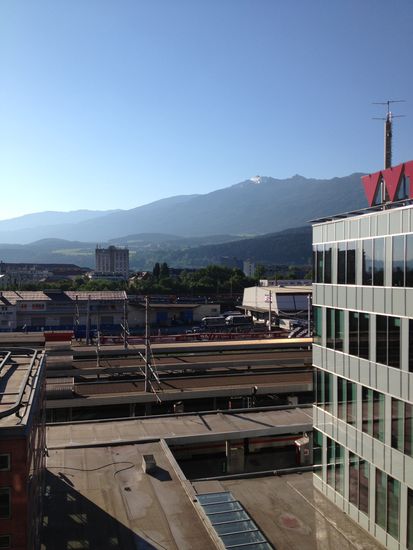 Blick aus meinem Hotelfenster auf den Brenner