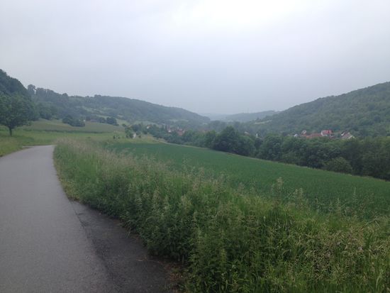 Liebliches Taubertal im Regen