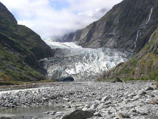 Blick auf den Franz Josef Gletscher