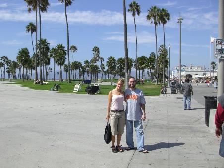 Ausflug nach Venice Beach - Promenade.