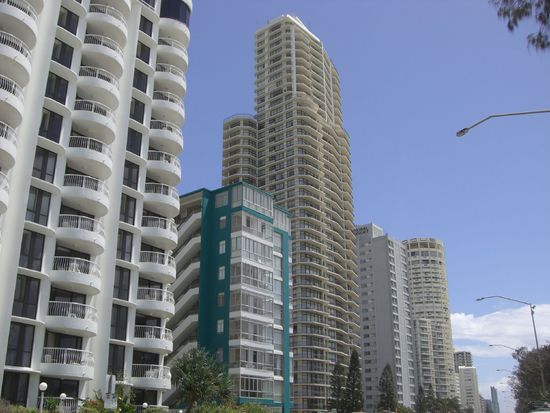 Skyline von Surfers Paradise an der Goaldcoast