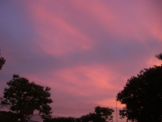 Abendstimmung auf dem Campingplatz