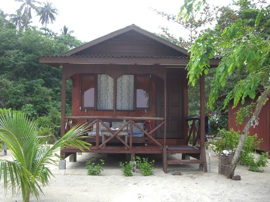 Und das ist unsere Strandhütte im Bushman's