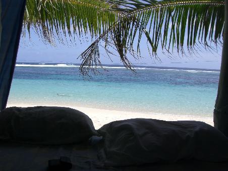 Ausblick aus unserem Bett - da steht man gerne auf!