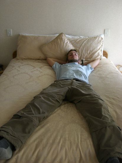 Endlich mal ein richtiges Bett!!!